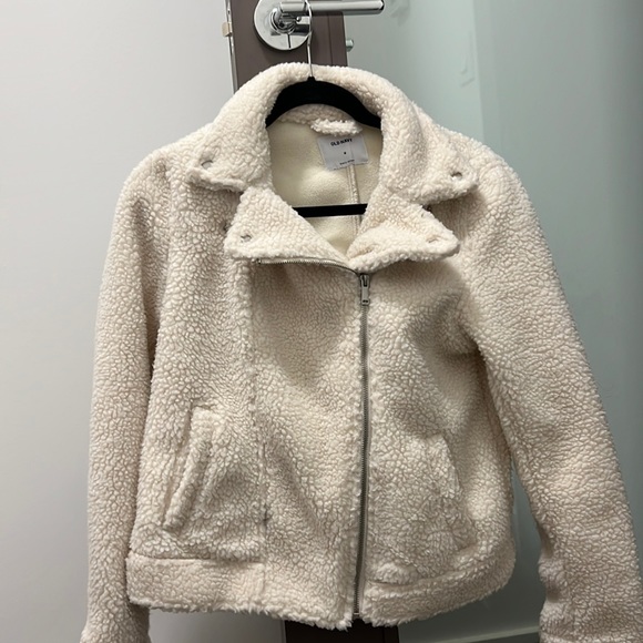 Jackets & Blazers - Old Navy - Biker Sherpa Jacket